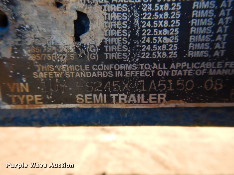 image for item GR9255 2001 Utility Trailer flatbed trailer