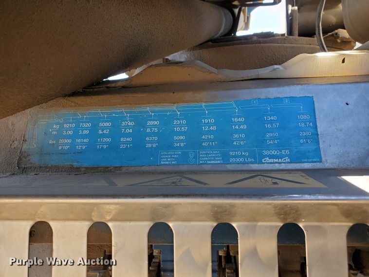 image for item HO9594 Cormach 38000-E6 knuckle boom crane