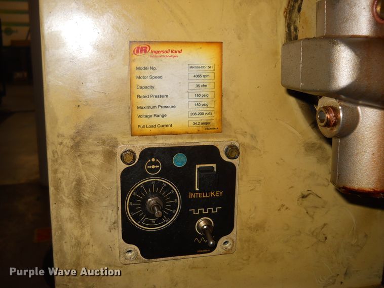 image for item DF4564 Ingersoll Rand 1RN10H-CC-150L  air compressor