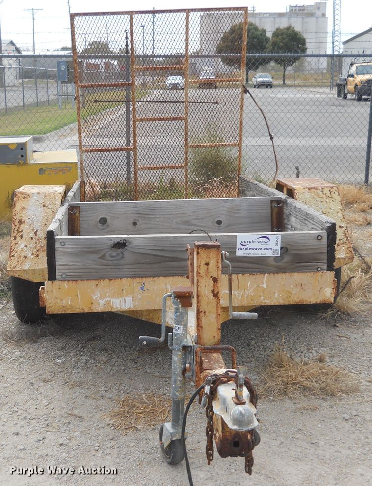 image for item DF4565 Shop built utility trailer