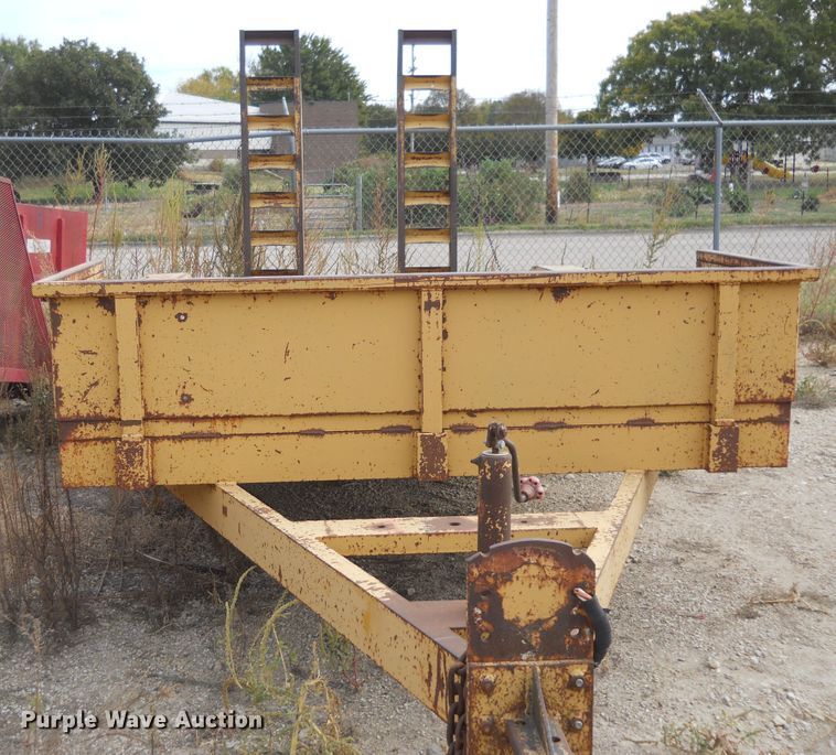 image for item DF4567 1987 shop built equipment trailer