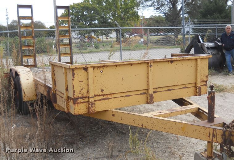 image for item DF4567 1987 shop built equipment trailer