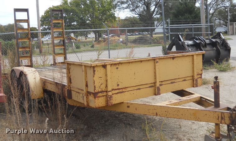 image for item DF4567 1987 shop built equipment trailer