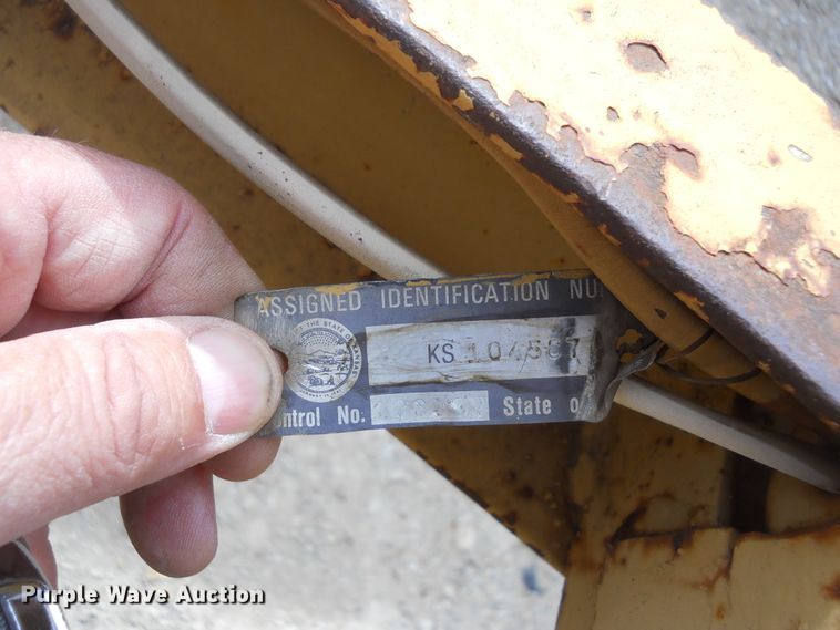 image for item DF4567 1987 shop built equipment trailer