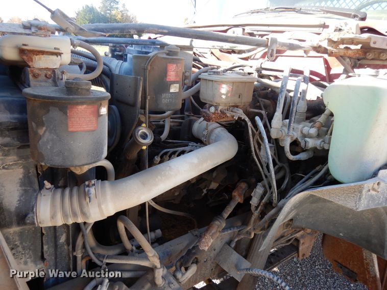 image for item DH6702 1995 Ford F800  dump flatbed truck