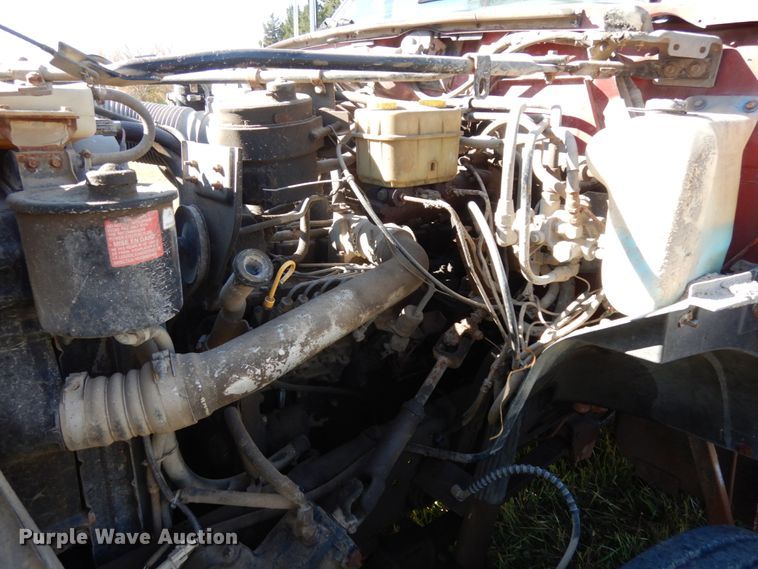 image for item DH6705 1995 Ford F800  dump flatbed truck