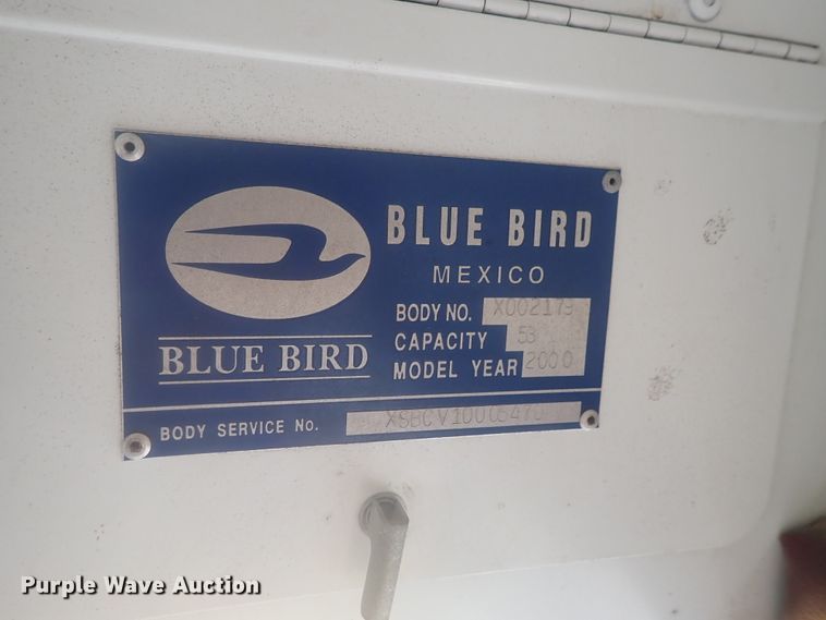 image for item DI7277 1999 International 3800 Blue Bird  school bus