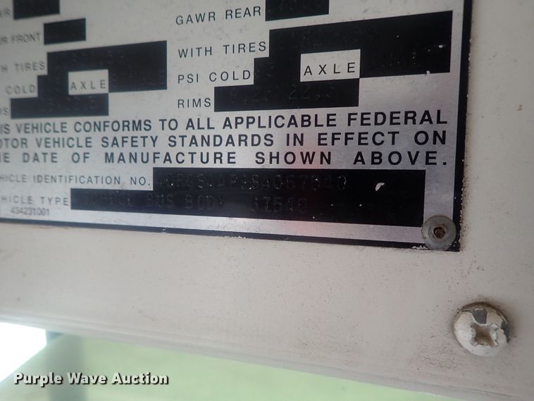 image for item DI7278 1995 International AmTran  school bus