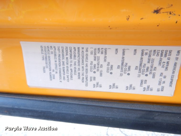 image for item DJ6865 2008 Ford F550 Super Duty XL  utility truck