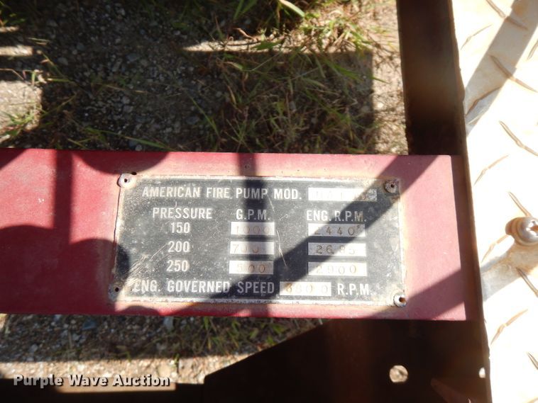 image for item FR9166 1978 Ford F700  pumper fire truck