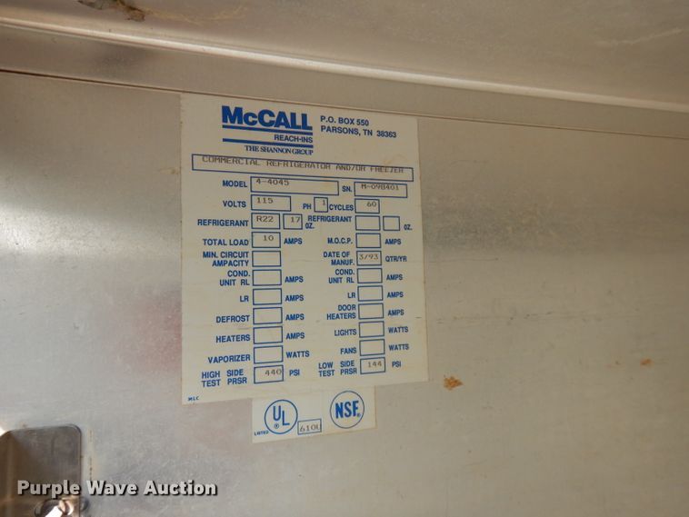 image for item FR9206 (2) commercial refrigerator/freezers