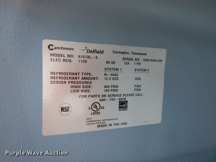 image for item FR9206 (2) commercial refrigerator/freezers