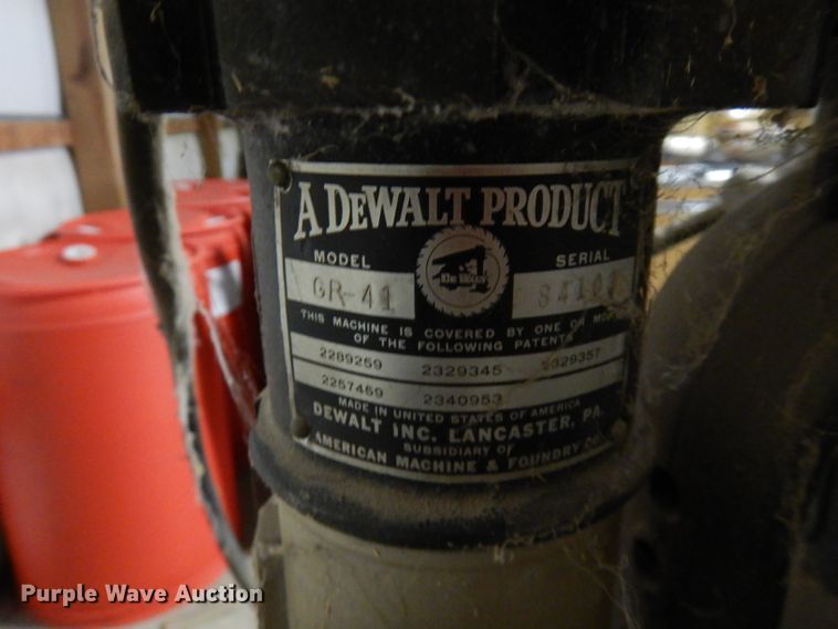 image for item FR9212 DeWalt GR-41 radial saw