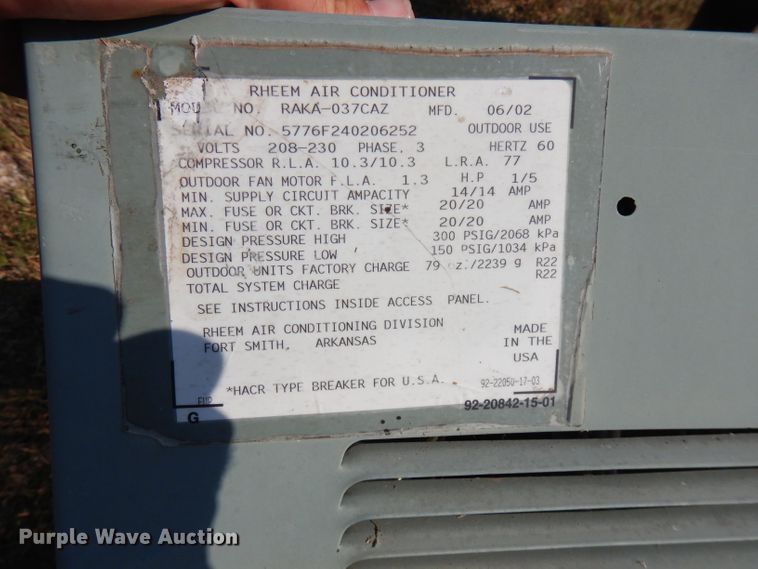 image for item FR9217 (9) AC and heat units