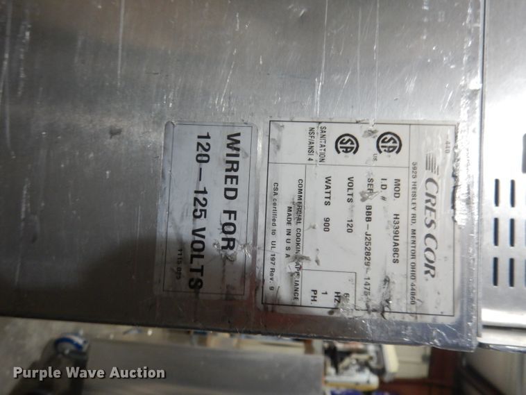 image for item GJ9507 (3) CresCor hot boxes