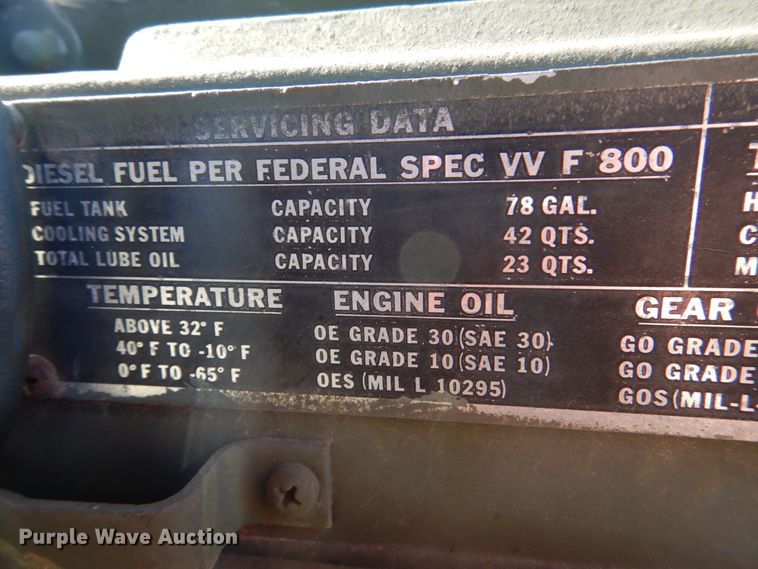 image for item HK9502 1969 Am General XM18  flatbed truck