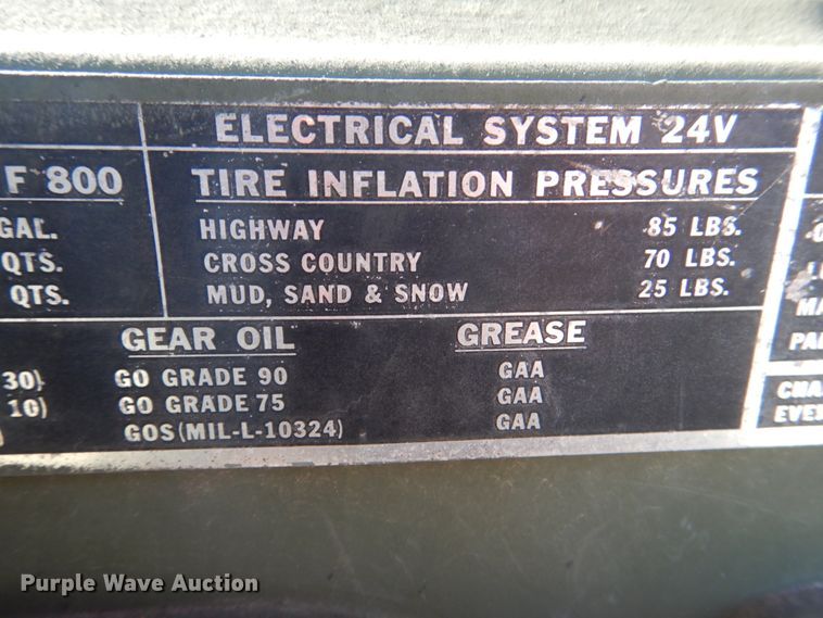 image for item HK9502 1969 Am General XM18  flatbed truck