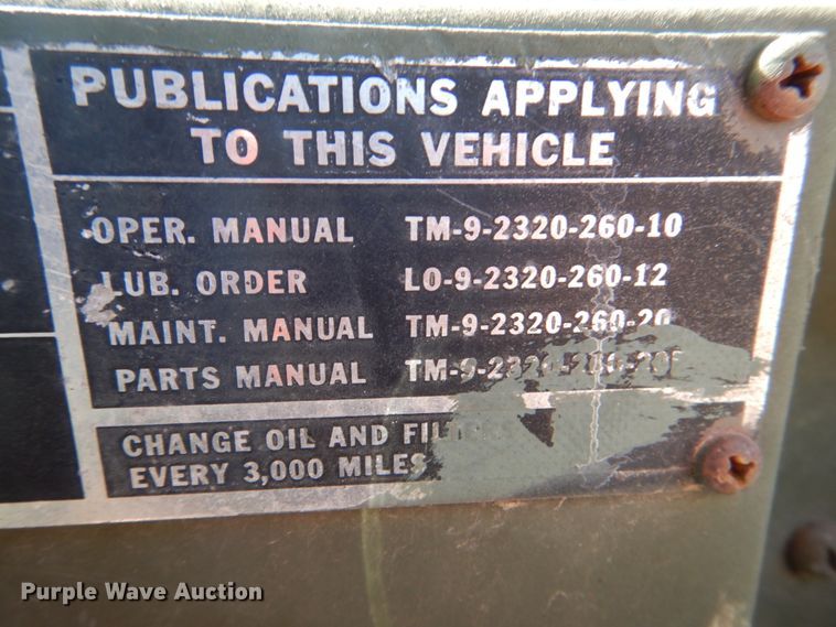 image for item HK9502 1969 Am General XM18  flatbed truck