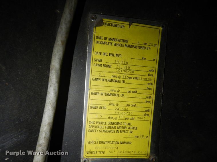 image for item HK9504 1978 American Lafrance  ladder fire truck