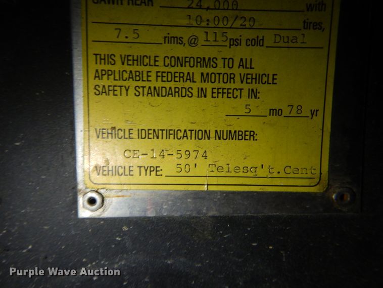 image for item HK9504 1978 American Lafrance  ladder fire truck