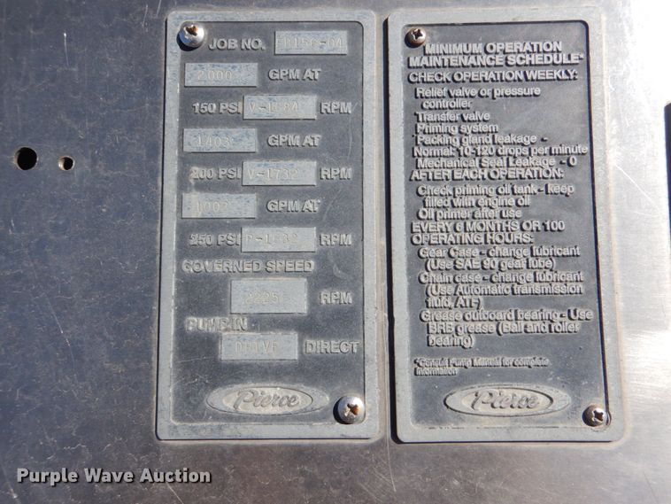 image for item HK9506 1998 Pierce  pumper fire truck