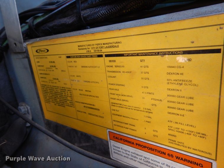 image for item HK9506 1998 Pierce  pumper fire truck