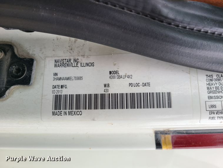 image for item HM9256 2014 International 4300  ambulance