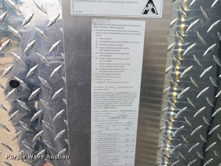 image for item HM9256 2014 International 4300  ambulance