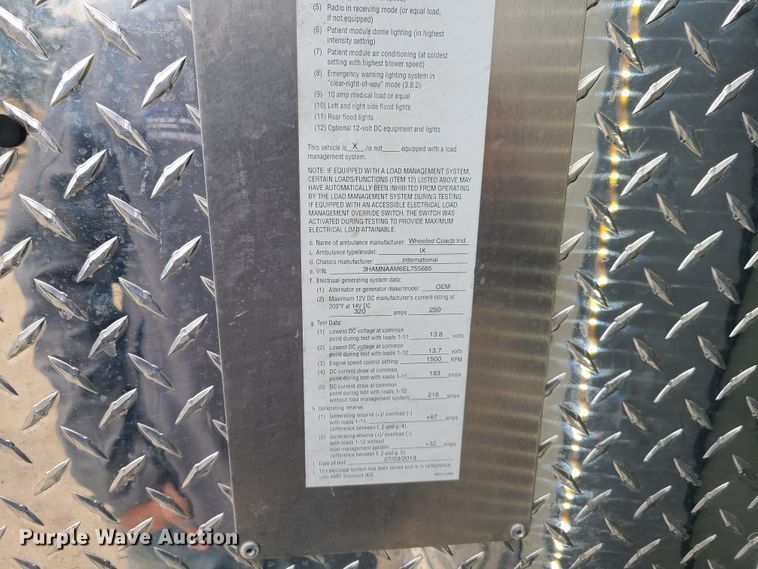 image for item HM9256 2014 International 4300  ambulance