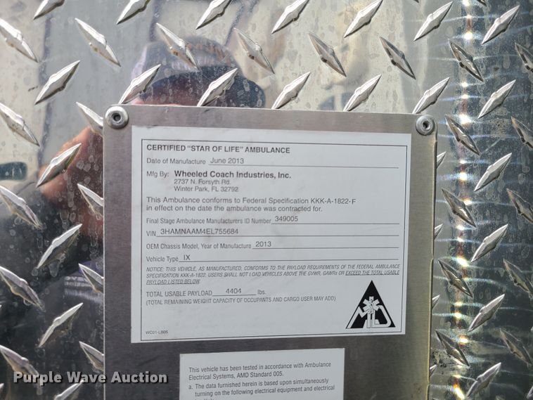 image for item HM9257 2014 International 4300  ambulance