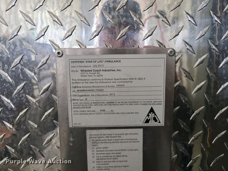 image for item HM9258 2014 International 4300  ambulance