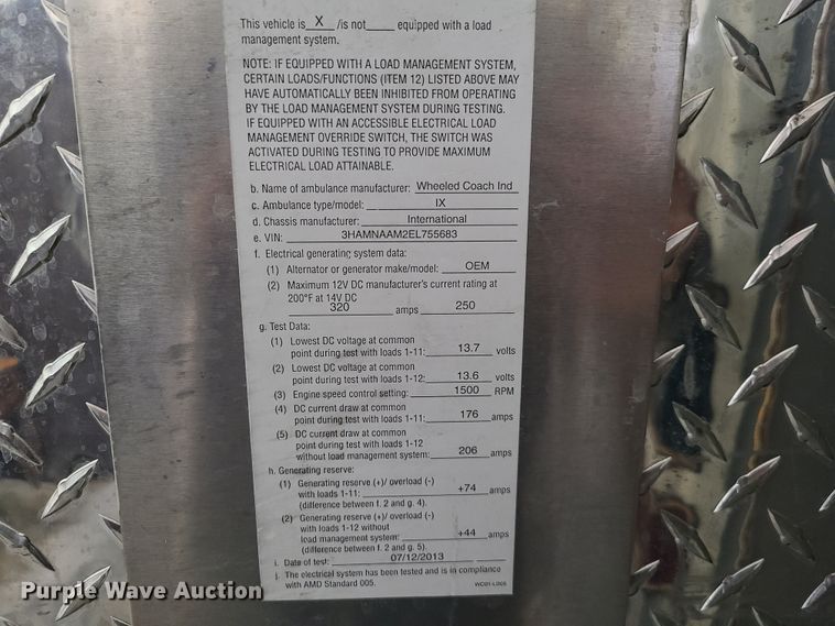 image for item HM9258 2014 International 4300  ambulance