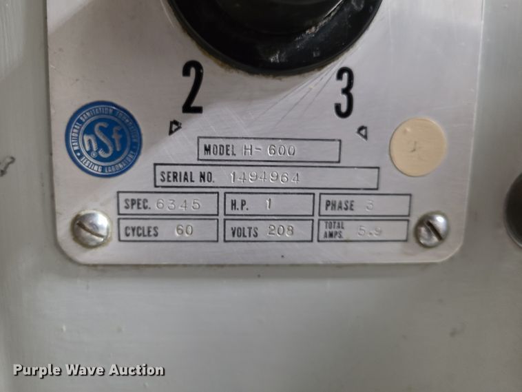 image for item HM9264 (2) Hobart H600 mixers
