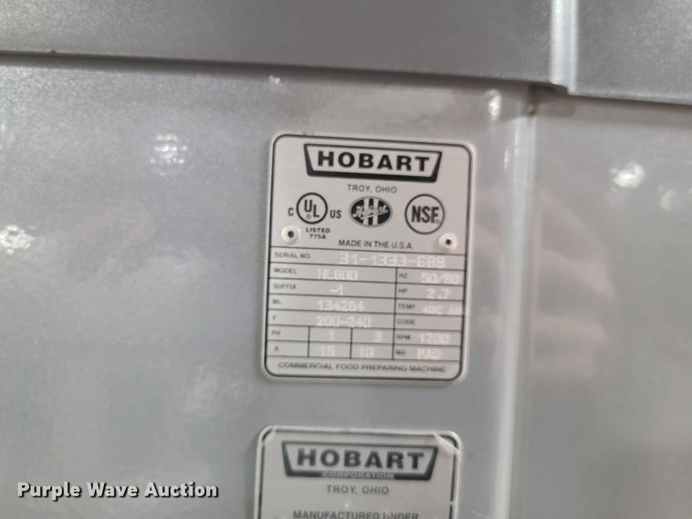 image for item HM9271 Hobart Legacy HL600 mixer