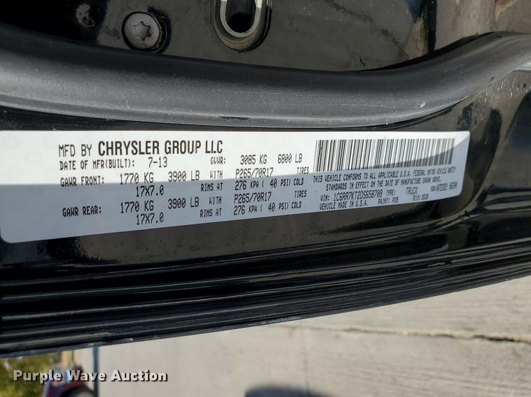 image for item HO9717 2013 Dodge Ram 1500  Crew Cab pickup truck