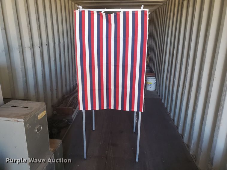 image for item HO9742 (9) metal-cased voting booth kits