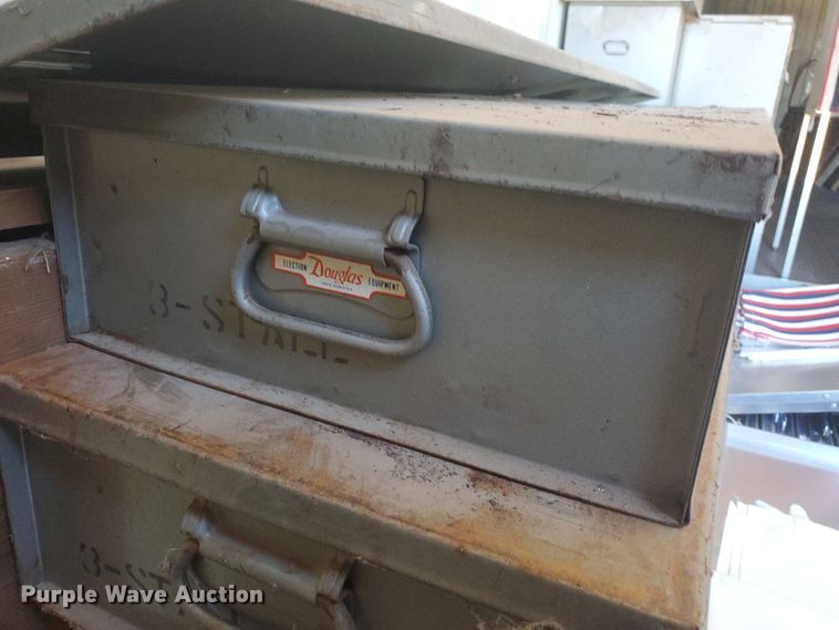 image for item HO9742 (9) metal-cased voting booth kits