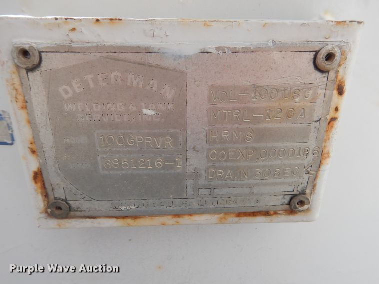 image for item HS9357 100 gallon mild steel liquid prover