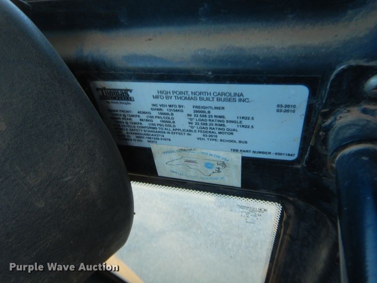 image for item HW9033 2011 Freightliner Thomas Built  school bus