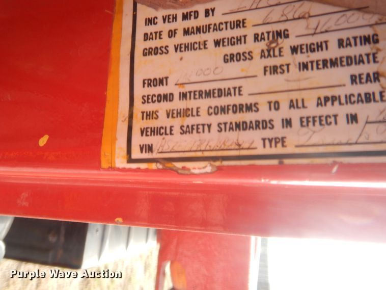 image for item HW9129 1986 International 2375  pumper fire truck