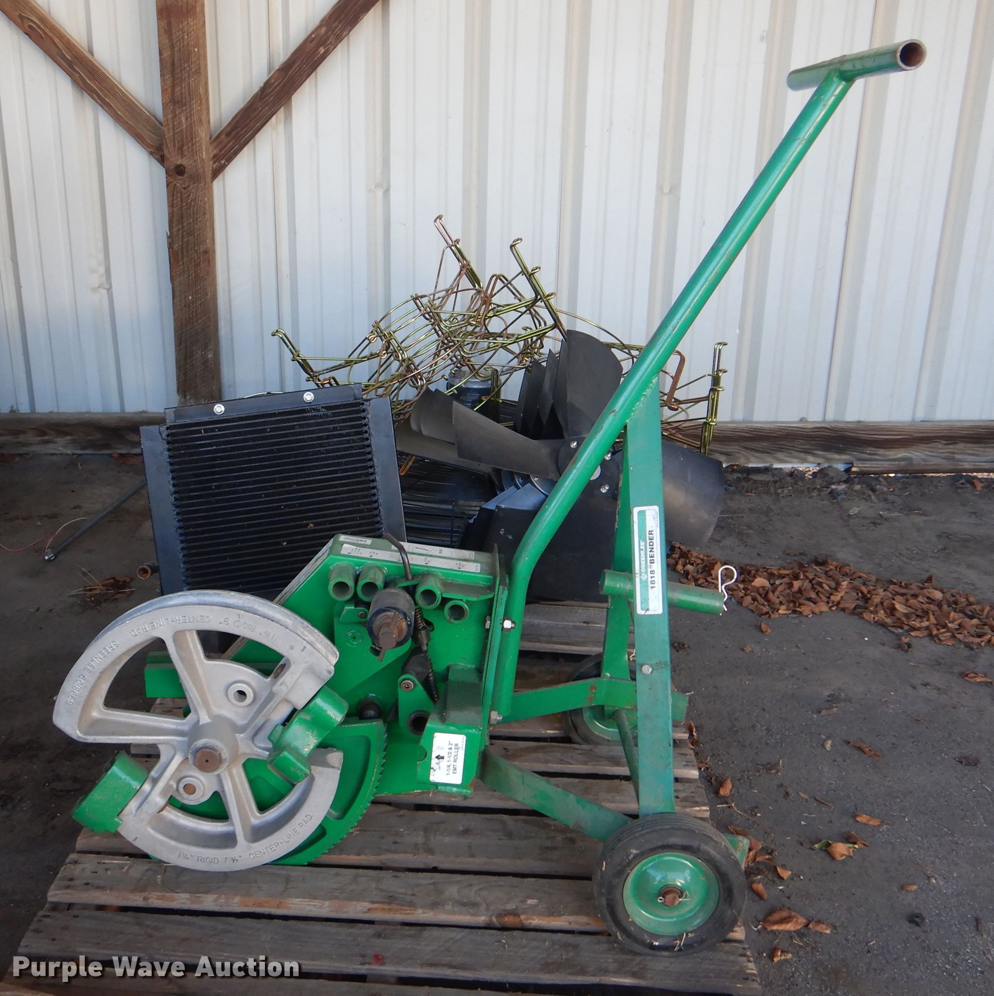 Greenlee 1818 conduit bender in Tulsa, OK Item AE9691 sold Purple Wave