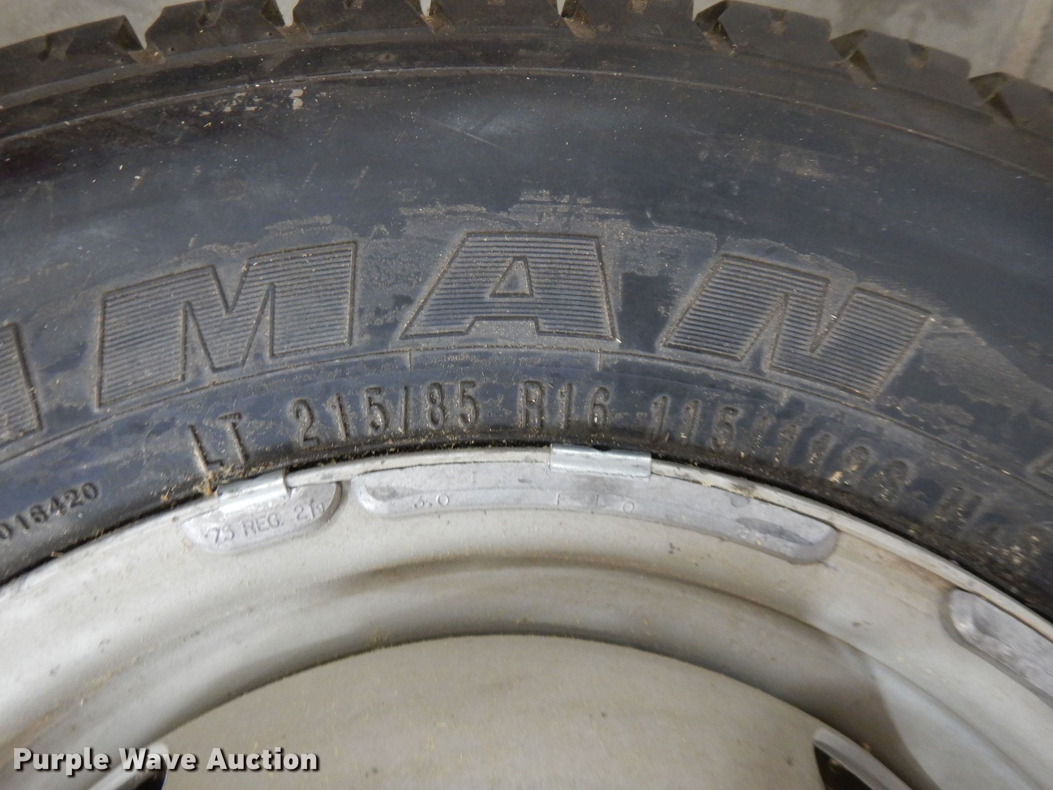 (2) tires and wheels in Neodesha, KS Item FW9789 sold Purple Wave