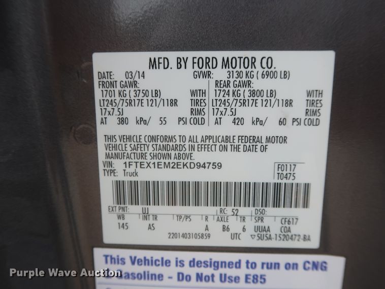 image for item HW9006 2014 Ford F150  SuperCab pickup truck