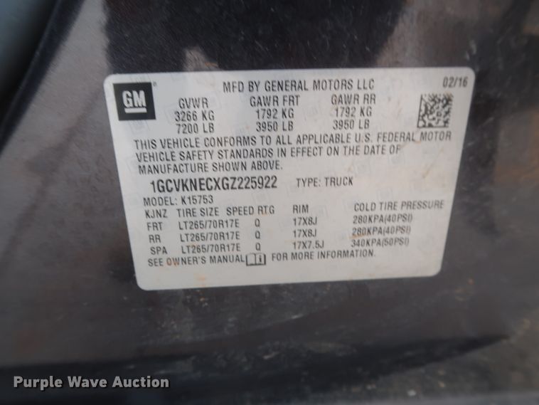 image for item HW9018 2016 Chevrolet Silverado 1500  Double Cab pickup truck