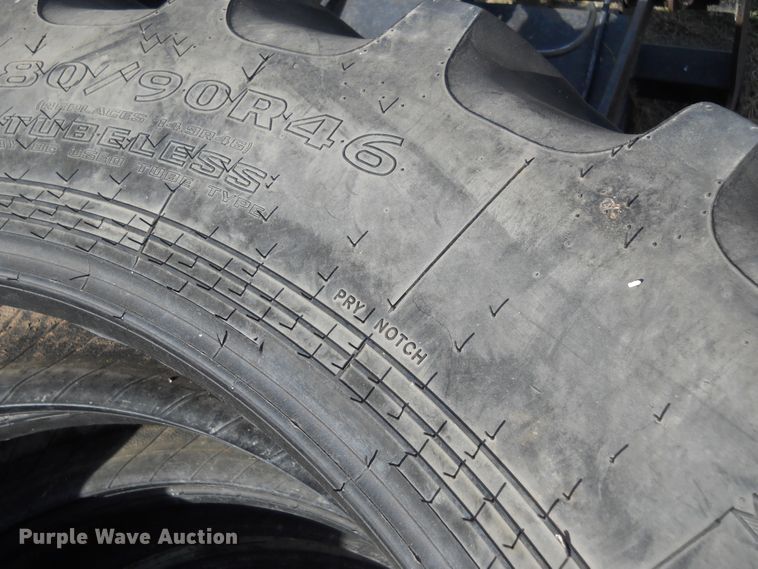 image for item DF4515 (4) Goodyear 380/90R46 tires