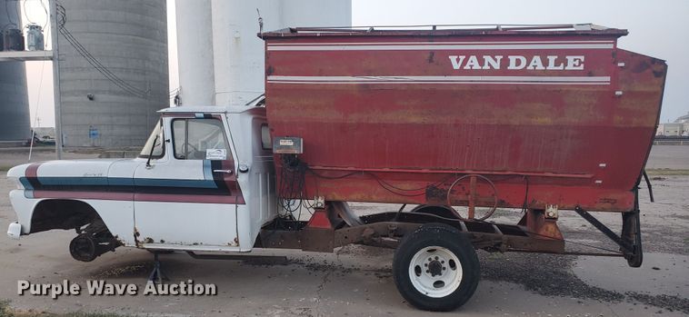 image for item DF5696 1961 Chevrolet Apache 30  feed mixer truck