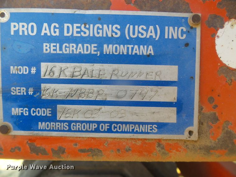 image for item DG8369 Pro Ag AutoAlign 16K bale runner