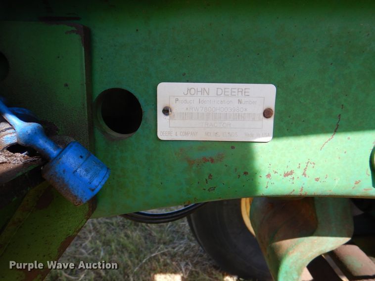 image for item DH5389 1993 John Deere 7800  tractor