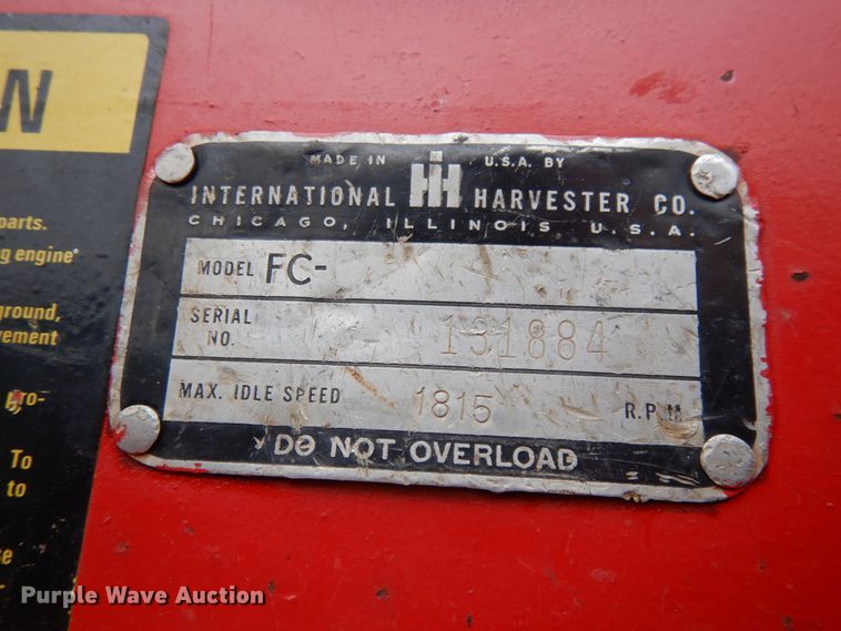 image for item DH6730 1952 Mccormick Farmall Super C  tractor