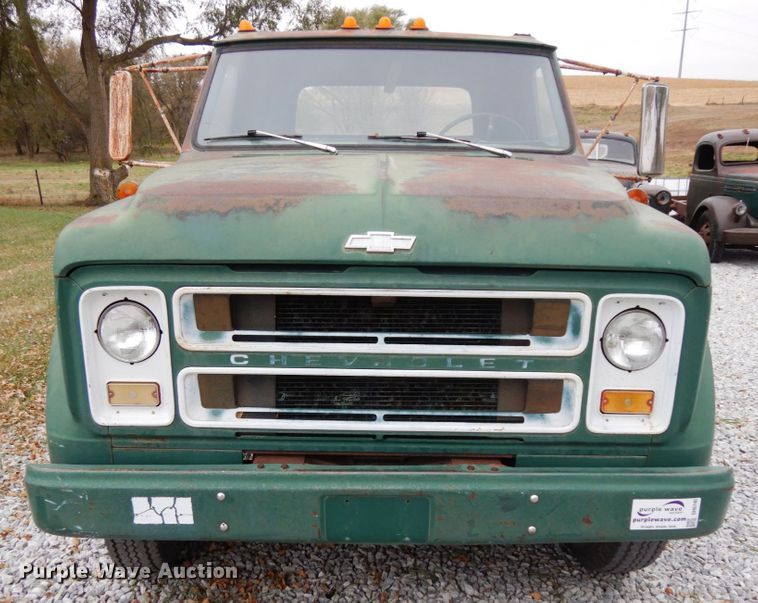 image for item DH6740 1970 Chevrolet C50  dump flatbed truck